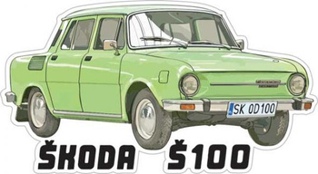 Magnes - Samochód Skoda S100