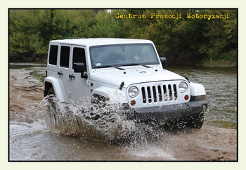 Pocztówka 19x13 cm - Samochód terenowy Jeep Wrangler
