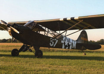 Pocztówka - Samolot Piper Cub L4H Grasshopper