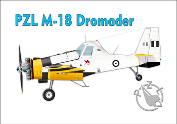 Magnes - Samolot PZL M-18 Dromader
