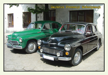 Pocztówka 19x13 cm - Samochody FSO Warszawa