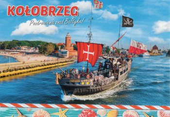 Pocztówka - Statek wycieczkowy SANTA MARIA - Kołobrzeg