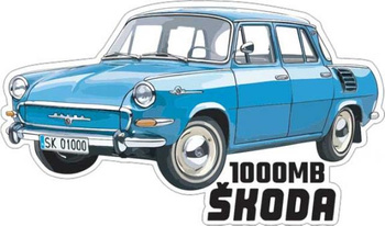 Magnes - Samochód Skoda 1000MB