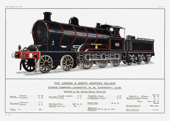 Pocztówka - The London & North Western Railway - Express Passenger Locomotive No. 66