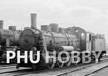 Pocztówka 21x14,8 cm - Parowóz Tp1-64 - Warszawa 1968 r.