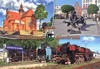 Pocztówka - Muzeum Kolejnictwa w Kościerzynie