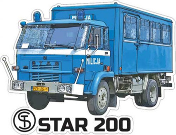 Magnes - Samochód Star 200 Milicja