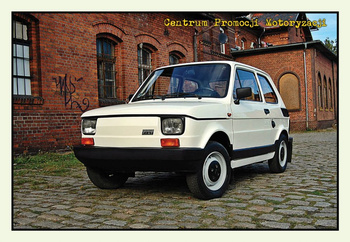 Pocztówka 19x13 cm - Samochód Fiat 126p