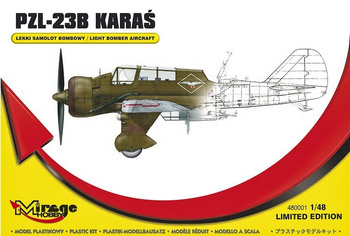 Mirage 480001 - 1:48 Lekki Samolot Bombowy PZL-23B Karaś