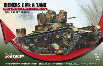 Mirage 726003 - 1:72 Polski Czołg Vickers E Mk A, dwuwieżowy