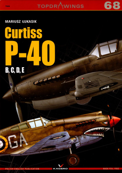 Curtiss P-40 B, C, D, E - Kagero Topdrawings No. 68