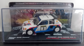 Peugeot 205 T16 EVO 2 Rajd Tysiąca Jezior 1985 - 1:43 Rally Cars nr 39