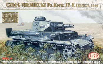 Mirage 72863 - 1:72 Niemiecki Czołg Pz.Kpfw. IV Ausf. E - Francja 1940