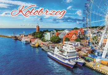 Pocztówka - Statki wycieczkowe w Kołobrzegu