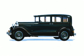 Pocztówka - Samochód Packard Standard V8 8-26 Sedan 1929
