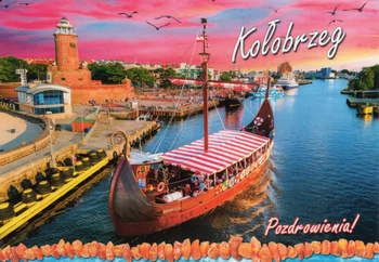 Pocztówka - Statek wycieczkowy VIKING - Kołobrzeg