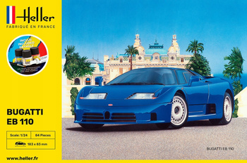 Heller 56738 - 1:24 Samochód Bugatti EB 110 - Starter Kit