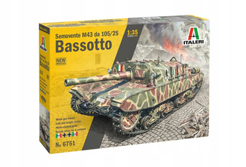 Italeri 6751 - 1:35 Działo samobieżne Semovente M43 da 105/25 Bassotto