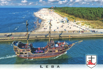 Pocztówka - Statek wycieczkowy GRYF - Łeba