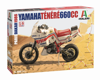 Italeri 4642 - 1:9 Motocykl Yamaha Tenere 660cc Paris-Dakar 1986