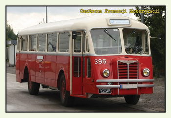 Pocztówka 19x13 cm - Autobus Chausson AH48 nr 395