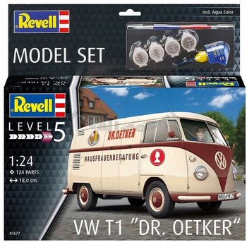 Revell 67677 - 1:24 Samochód VW T1 "Dr. Oetker" - Model Set