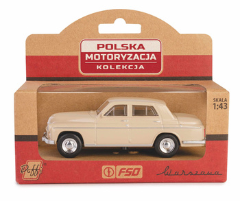 Daffi K-564 - 1:43 Samochód PRL WARSZAWA 223 Beżowy