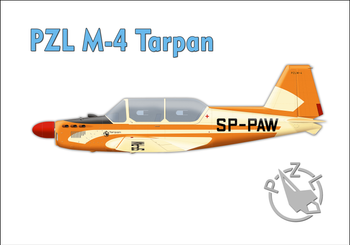 Magnes - Samolot PZL M-4 Tarpan