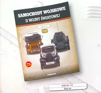 GAZ 61-73 - 1:43 Samochody wojskowe II wojny światowej nr 105