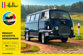 Heller 56742 - 1:24 Renault Estafette Gendarmerie - Starter Kit