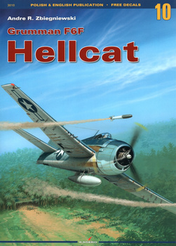 Grumman F6F Hellcat (bez kalkomanii) - Kagero Monografia Nr 10