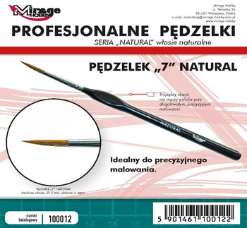 Pędzelek Mirage Hobby 100012 Natural rozmiar 7 (włosie naturalne)