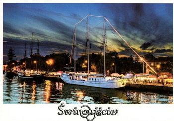 Pocztówka - Żaglowiec - Świnoujście