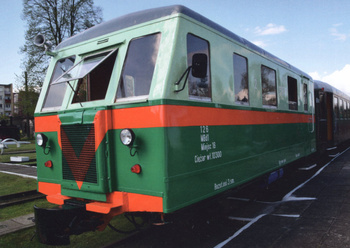 Pocztówka - Wagon motorowy MBd1-126