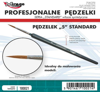 Pędzelek Mirage Hobby 100021 Standard rozmiar 5 (włosie syntetyczne)