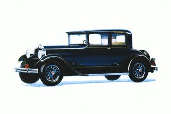 Pocztówka - Samochód Packard Standard V8 Coupe 1930