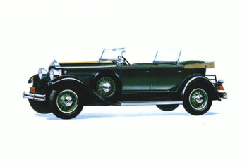 Pocztówka - Samochód Packard Standard V8 Sport Phaeton 1928