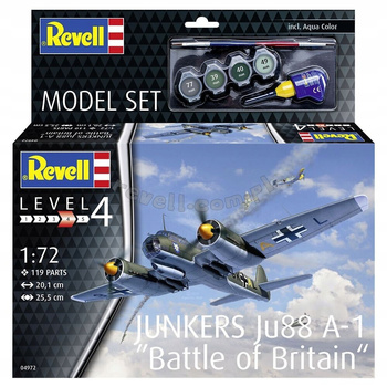 Revell 64972 - 1:72 Samolot Junkers Ju 88 A-1 Battle of Britain - Model Set