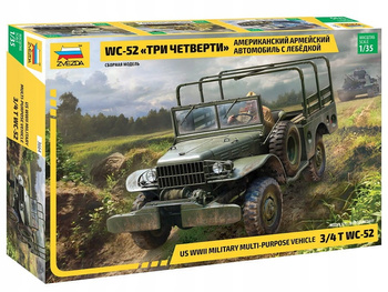 Zvezda 3664 - 1:35 US WWII Military Vehicle 3/4 T WC-52