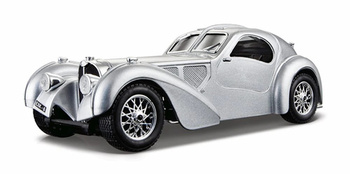 Bburago 18-22092 - 1:24 Samochód Bugatti Atlantic 1936 Silver