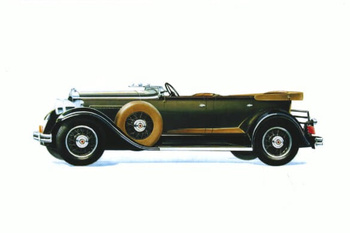 Pocztówka - Samochód Packard Standard V8 Phaeton 1928