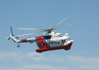 Pocztówka reklamowa 21x14,8 cm - Śmigłowiec Mil Mi-14PŁ/R nr 1012 - Gdynia 2013 r.