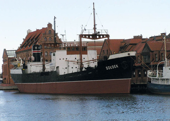 Pocztówka - Rudowęglowiec SOŁDEK - Gdańsk