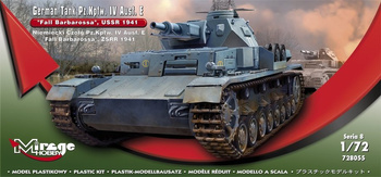 Mirage 728055 - 1:72 Niemiecki Czołg Pz.Kpfw. IV Ausf. E Fall Barbarossa ZSRR 1941