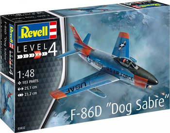 Revell 03832 - 1:48 Samolot F-86D Dog Sabre