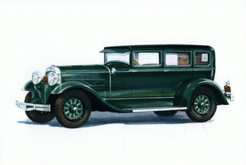 Pocztówka - Samochód Hudson Standard Sedan 1929