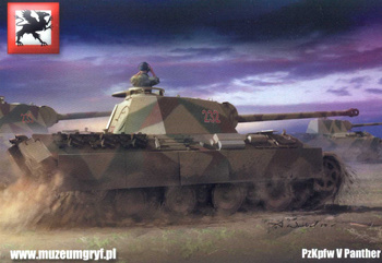 Pocztówka - Czołg Pz. Kpfw. V Panther
