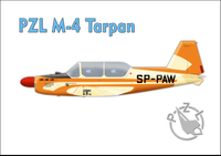 Magnes - Samolot PZL M-4 Tarpan