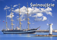 Pocztówka - Żaglowiec KRUZENSHTERN - Świnoujście