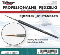 Pędzelek Mirage Hobby 100019 Standard rozmiar 3 (włosie syntetyczne)